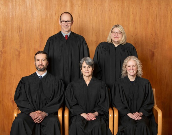Photo of the Justices of the Alaska Supreme Court