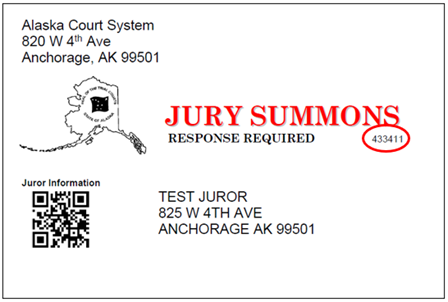 Jury Service Reminder Postcard Front